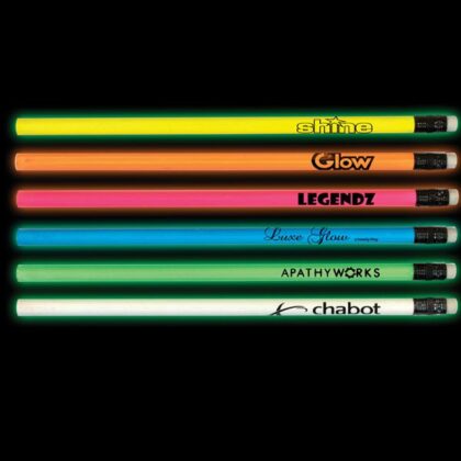 Printed Nite-Glow Pencils with Glow Erasers