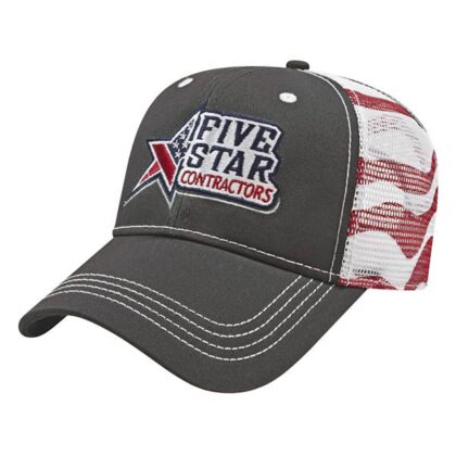 Promotional Flag Mesh Back Cap