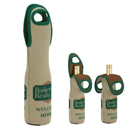 Printed Neoprene Wine Tote - Single