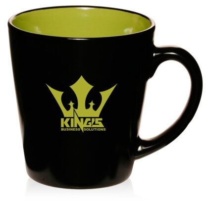 Imprinted 12 oz. Two-Tone Latte Custom Mugs