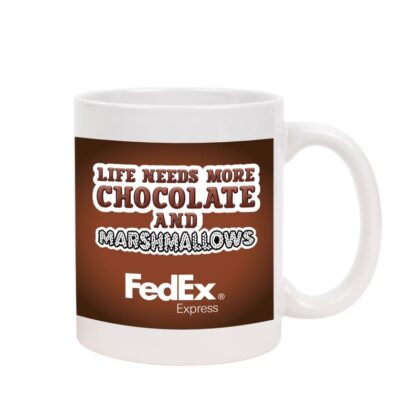 Imprinted Full Color Ceramic Coffee Mug - 11 oz