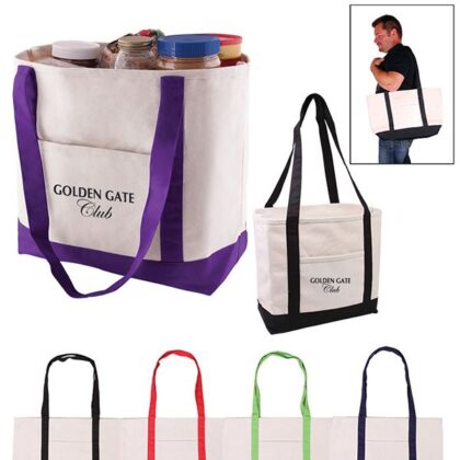 Promotional Medium Weight Cotton Canvas Boat Bag